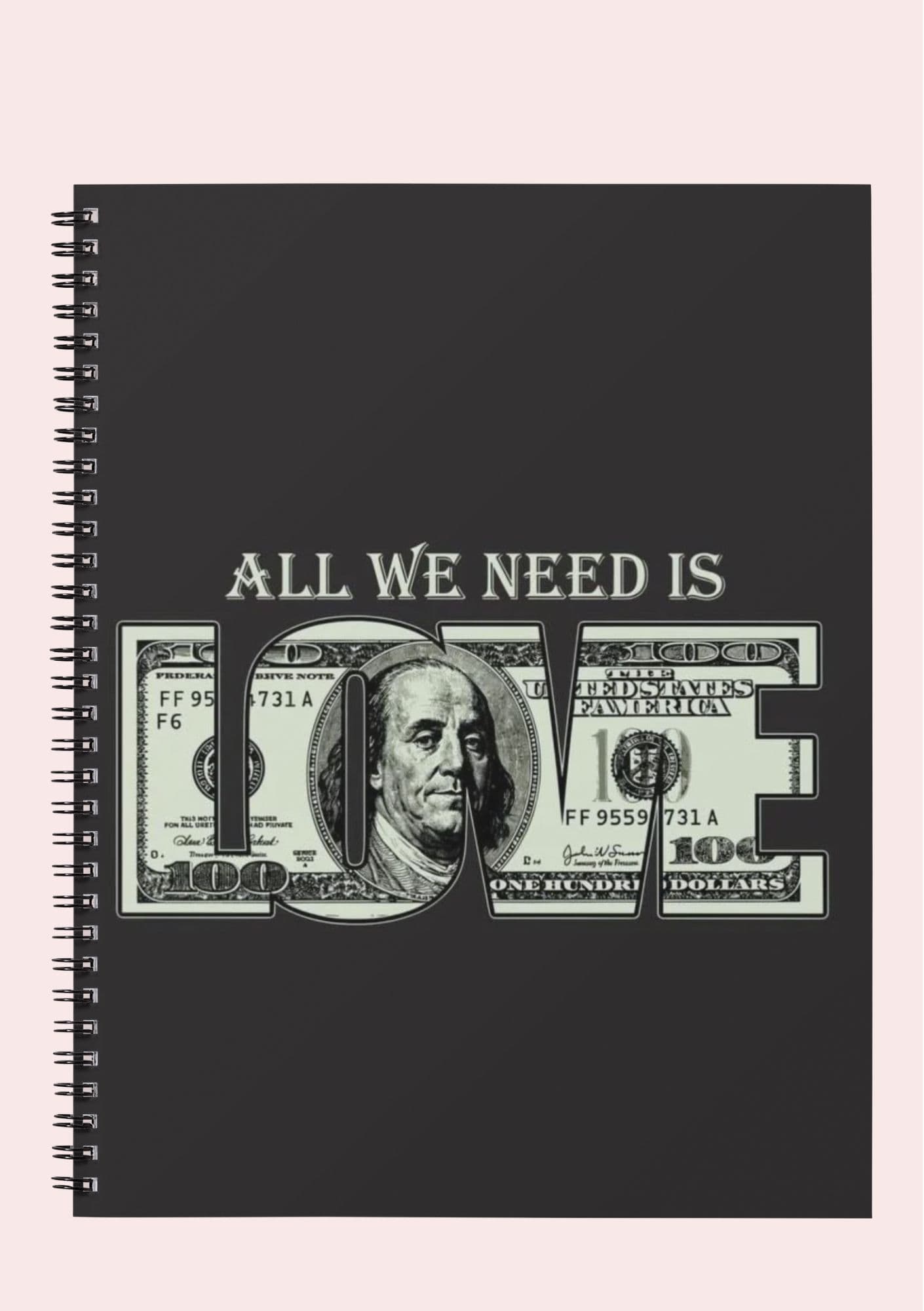 all we need is love notebook