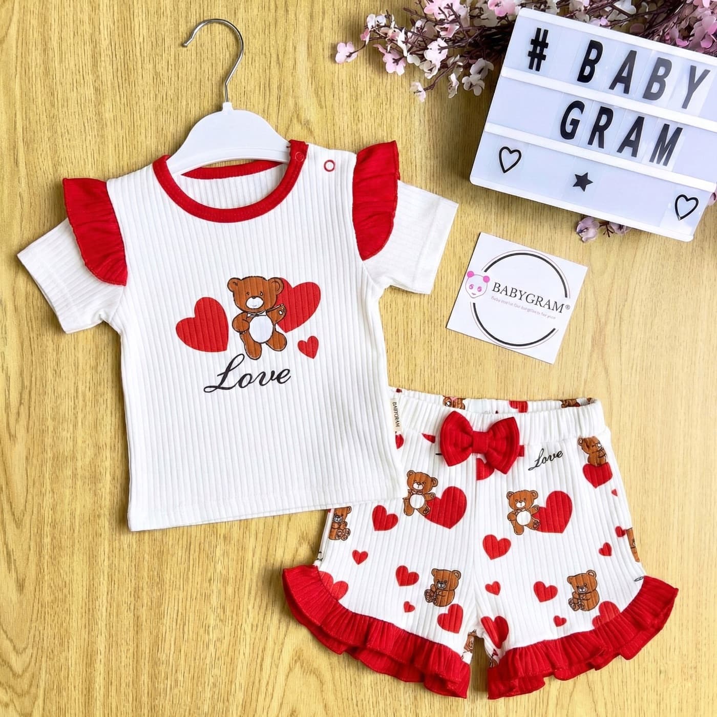 Hearts Cotton Set