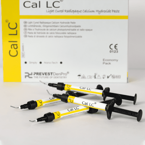 Light cure calcium hydroxide paste