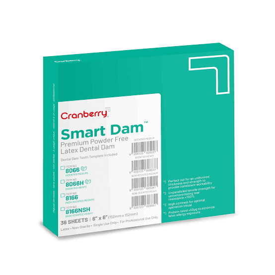 Rubber dam cranberry 6*6