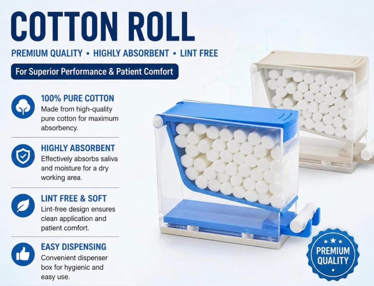 cotton roll dispenser
