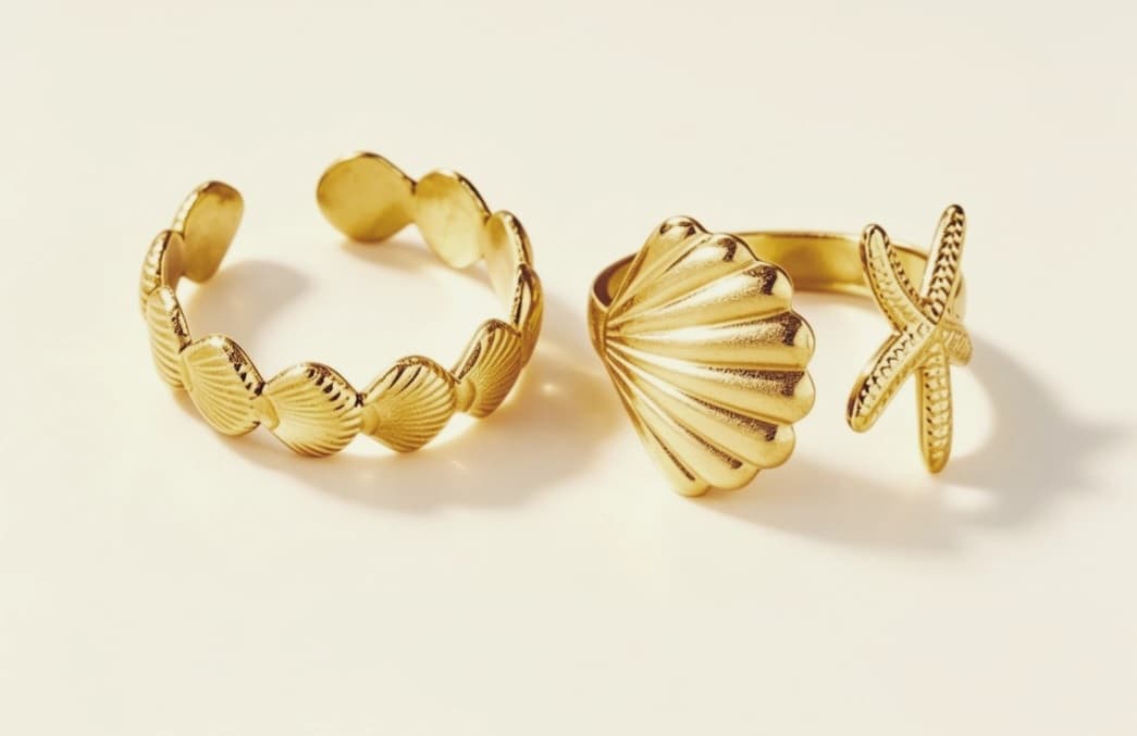 Starfish/leaf ring