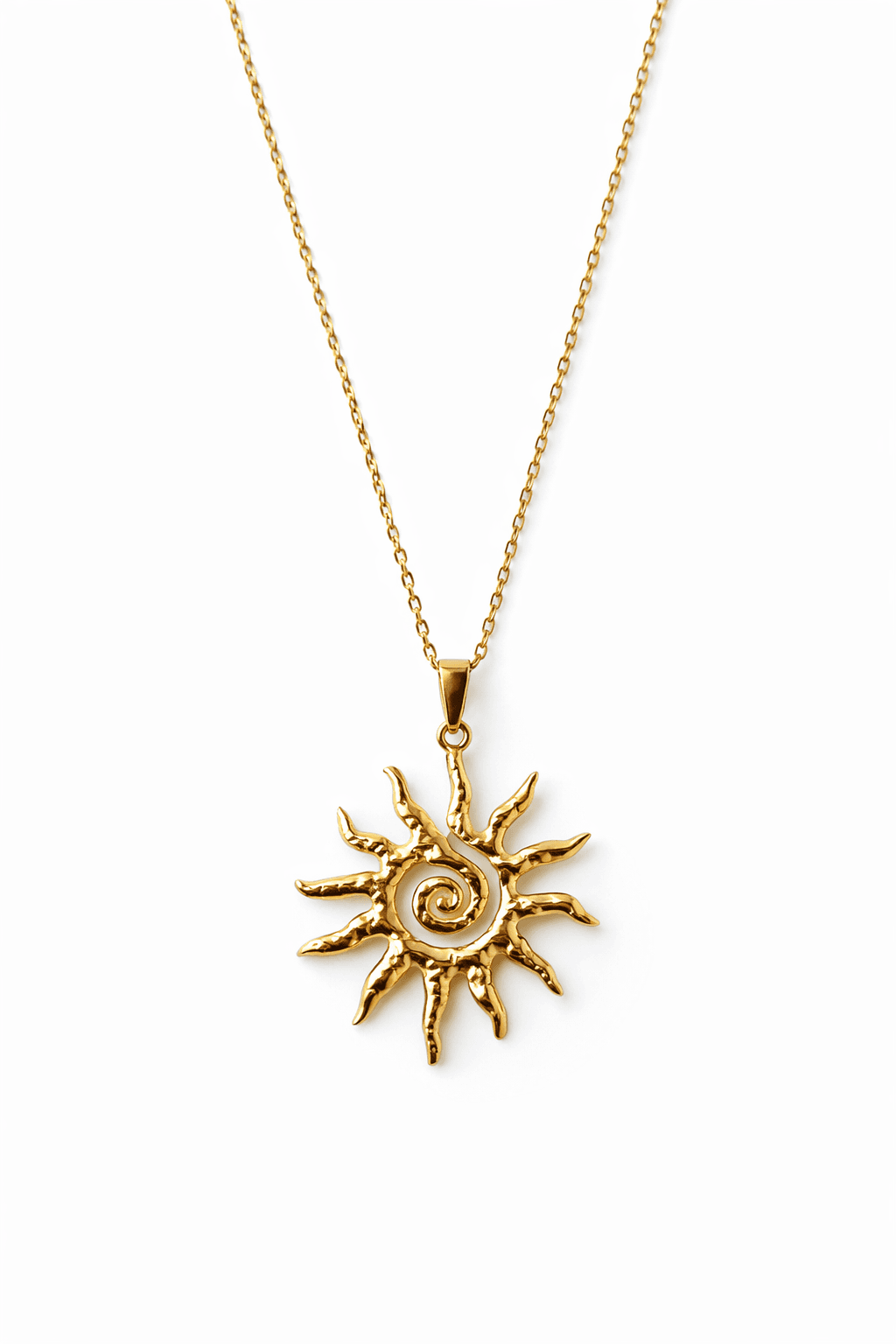 Sunburst pendant necklace