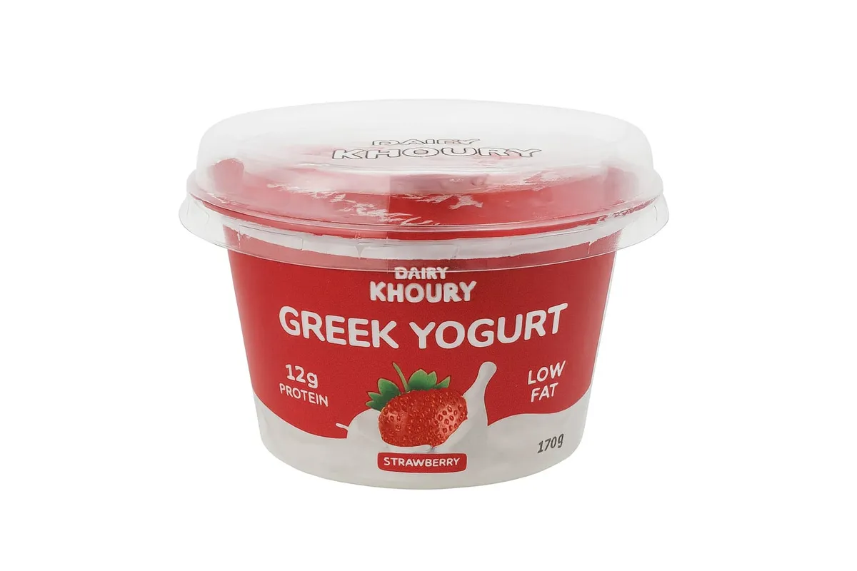 Khoury Greek Yogurt Strawberry 170g