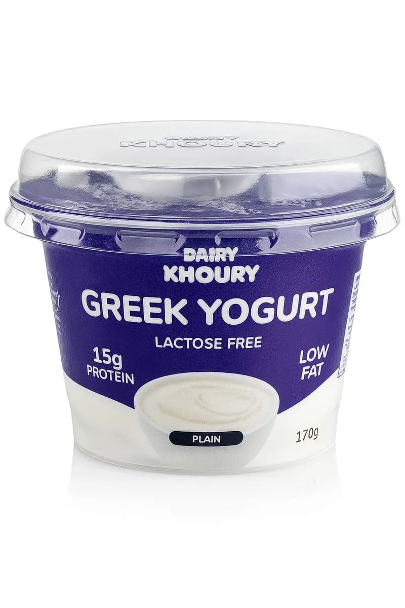 Khoury Greek Yogurt Lactose Free 170g
