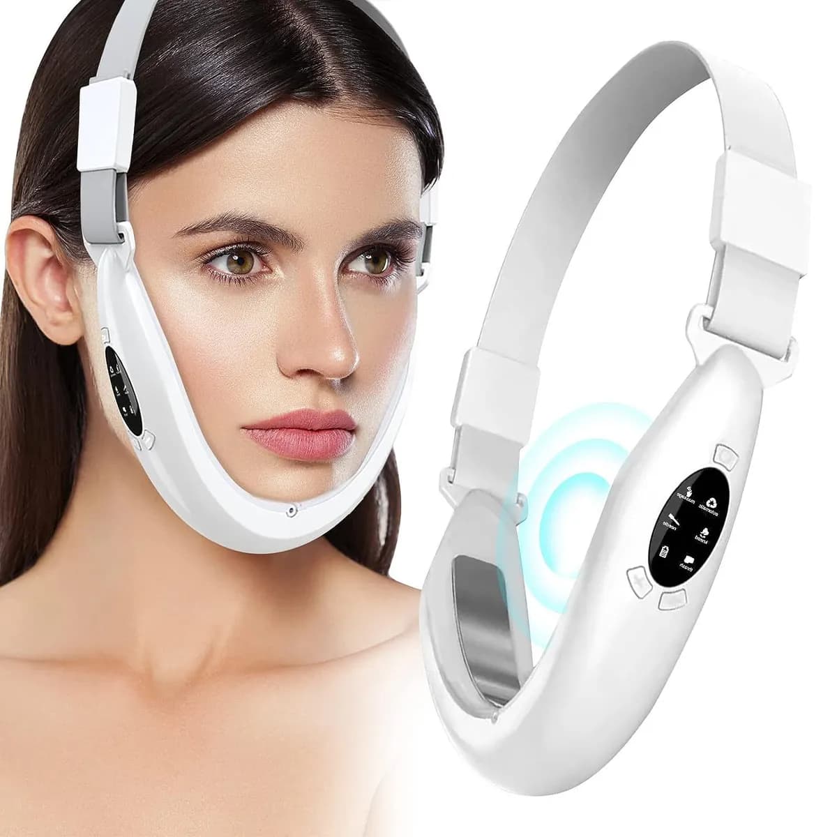 Intelligent V-Face Slimming Device – EMS, Vibration, Heat Therapy