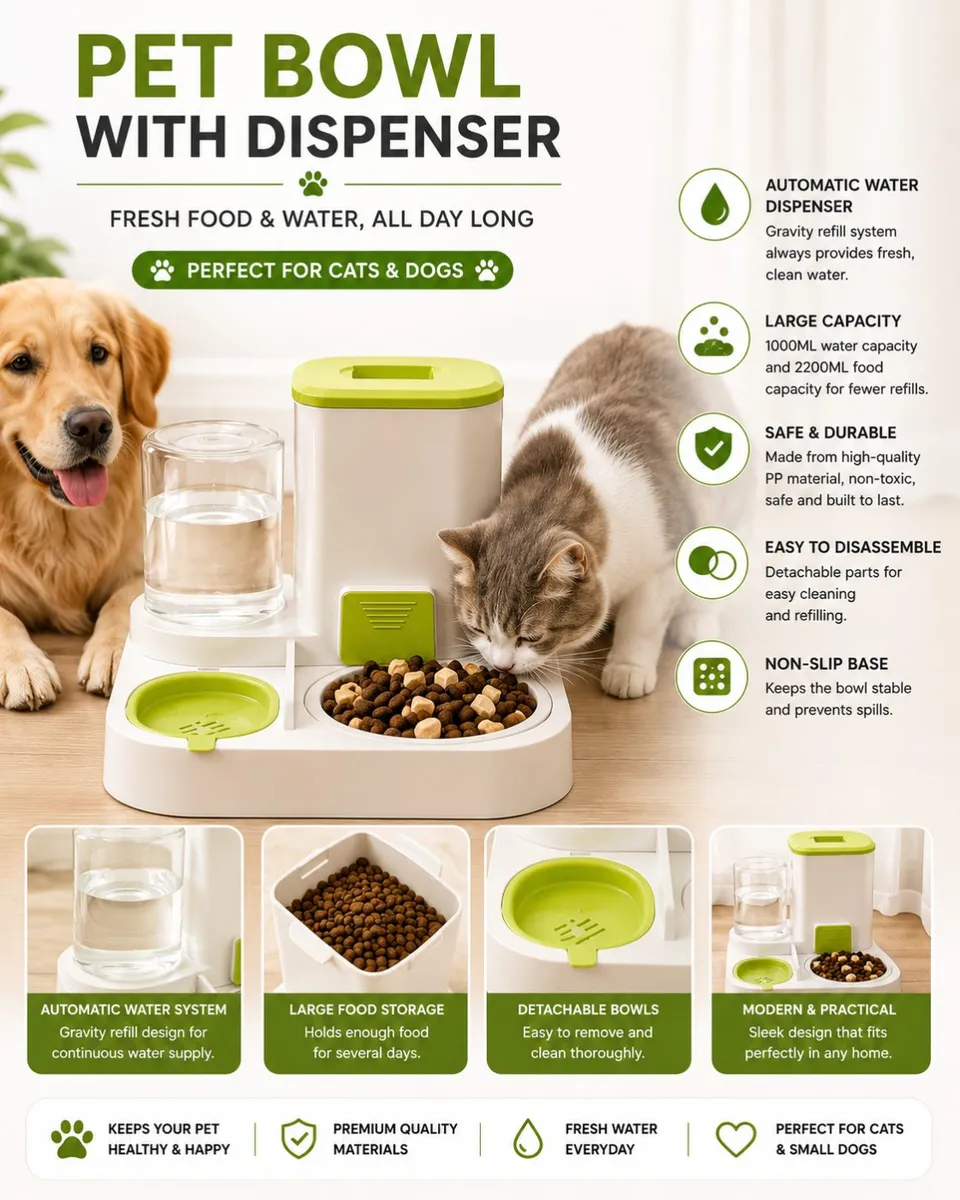 Pet bowl with dispenser