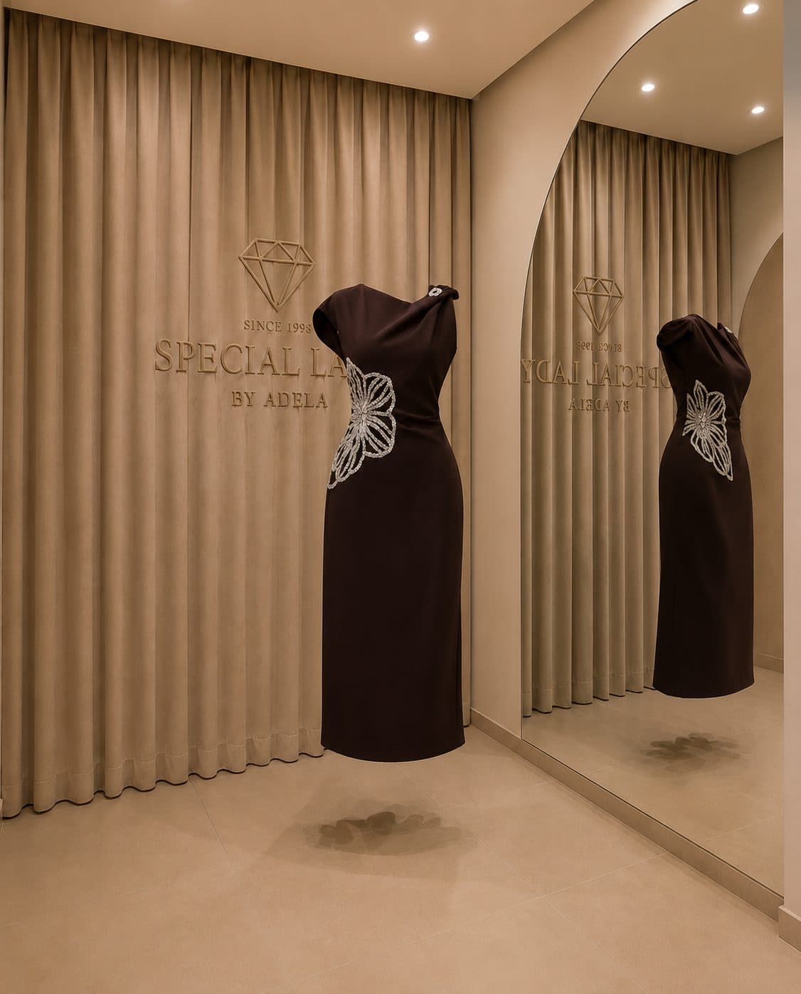 Espresso Bloom Dress