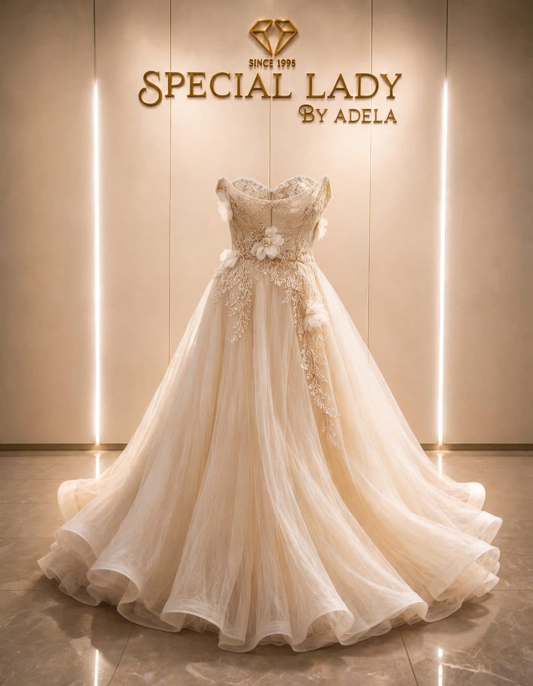 Ivory Fleur Bridal Gown