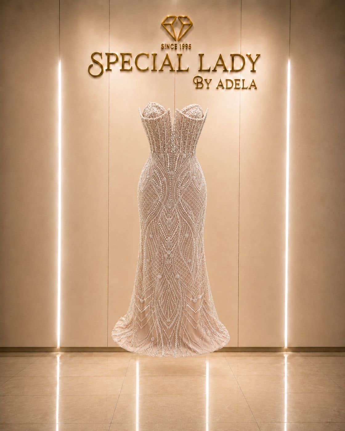 Pearl Mirage Corset Gown