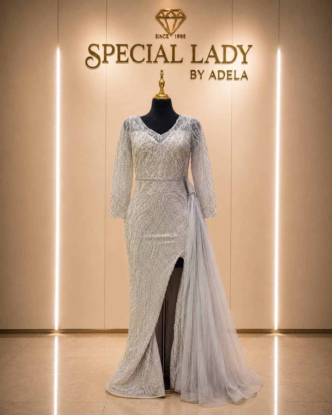 Silver Celestia Gown