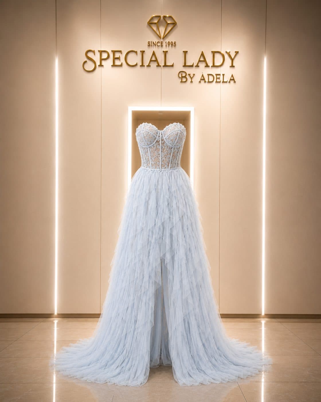 Celeste Lace Corset Gown