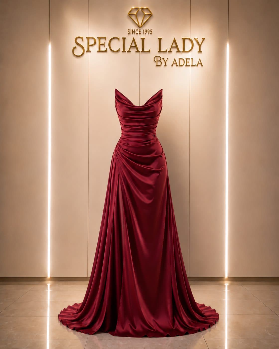 Ruby Éclat Gown