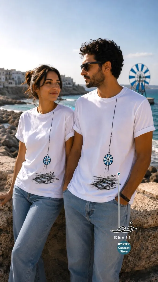 KHATT - Anfeh Hand-painted T shirt