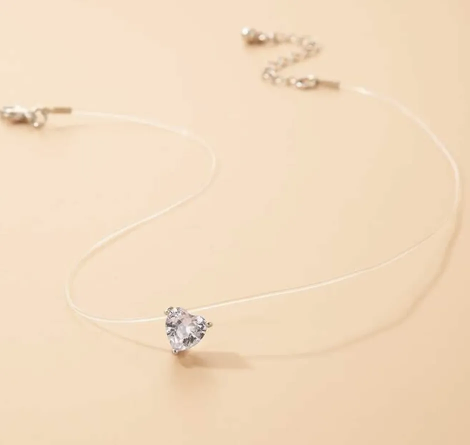 imoli cubic zironica heart necklace