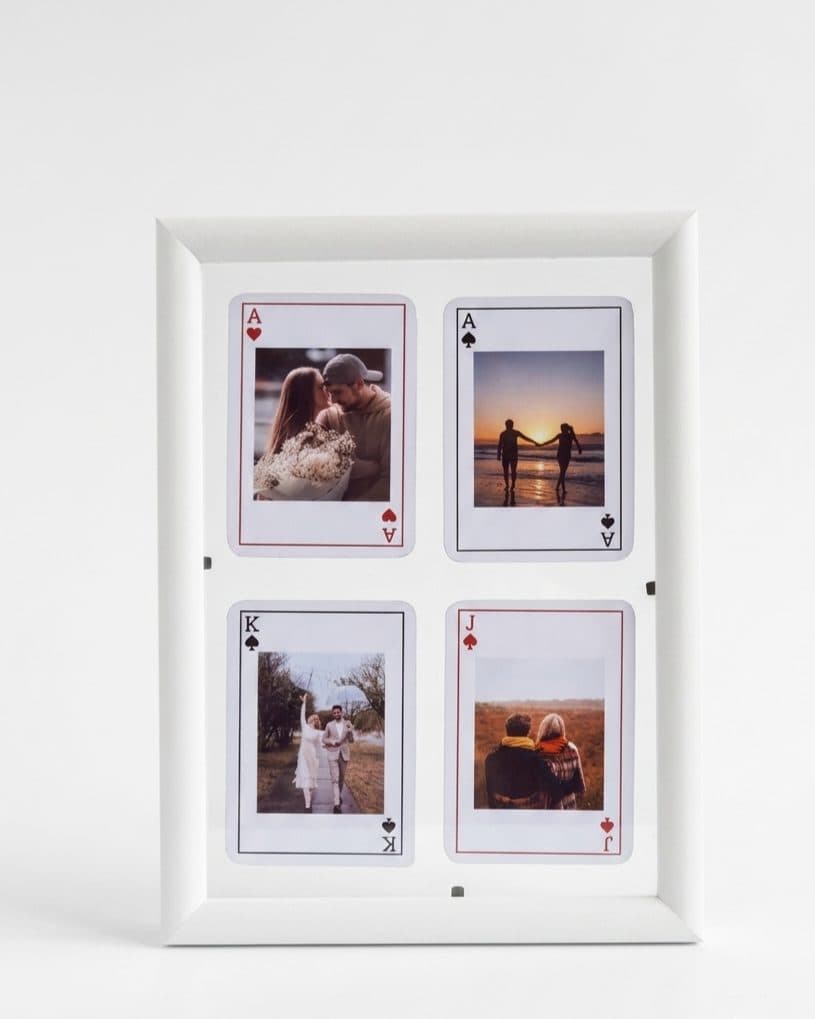 Playing cards collage