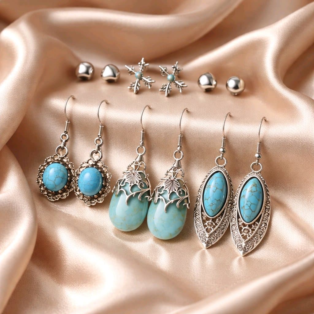 Silver stylish earings