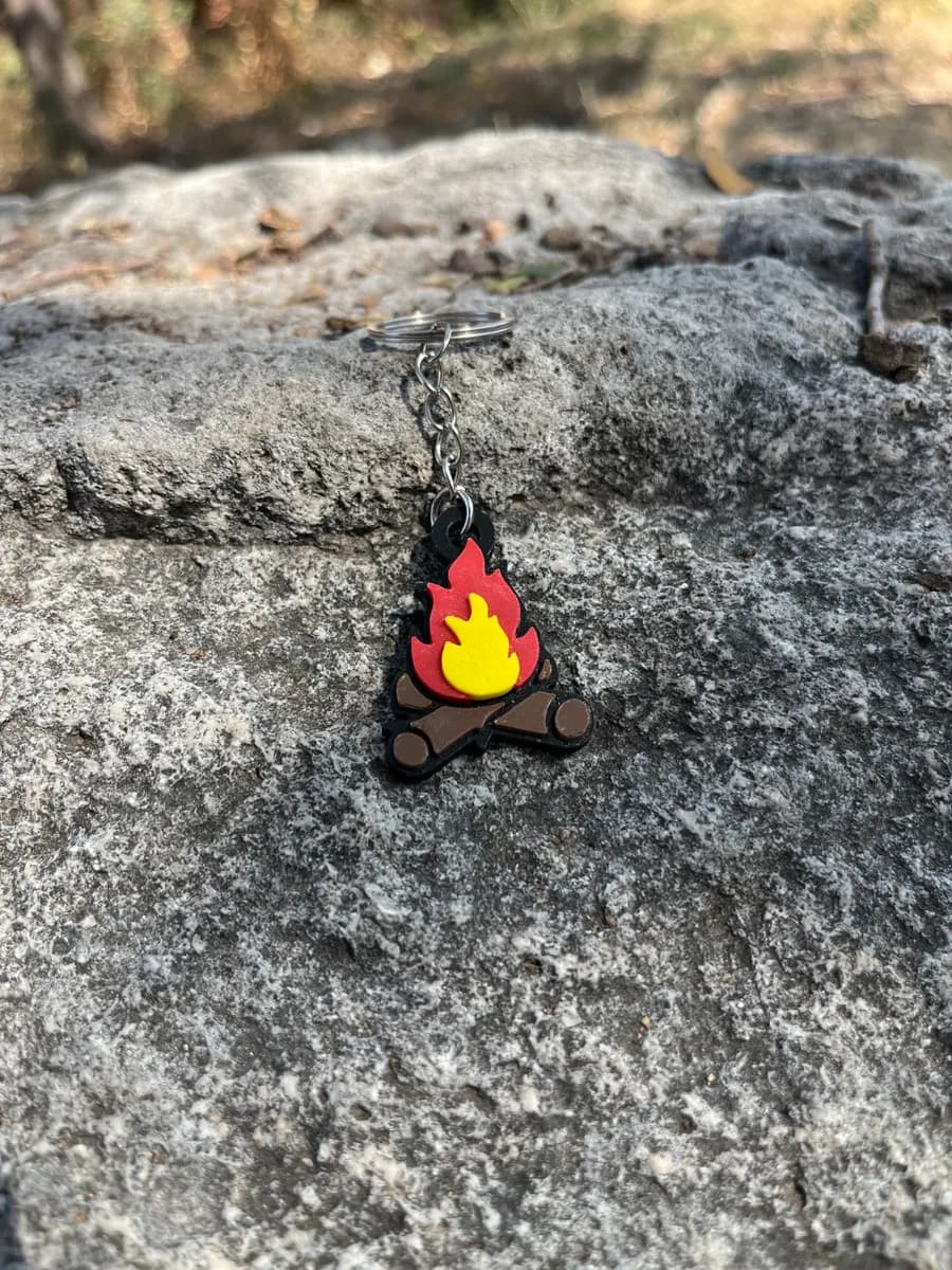 La flame keychain