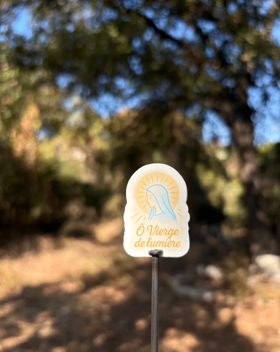 O vierge de lumiere sticker