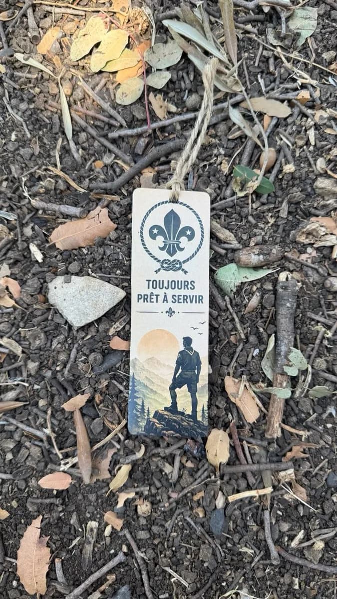 Toujours pret À servir bookmark