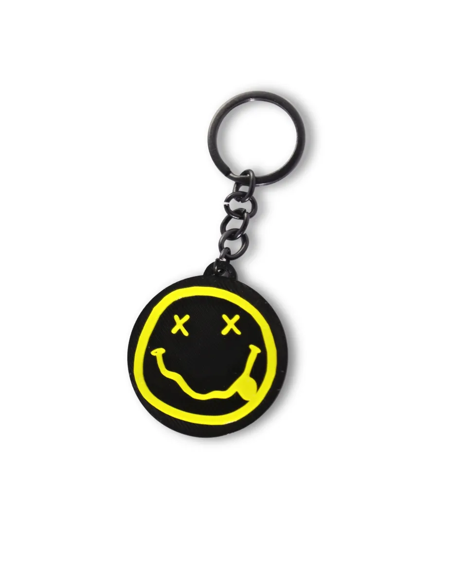 Nirvana Smiley - Keychain