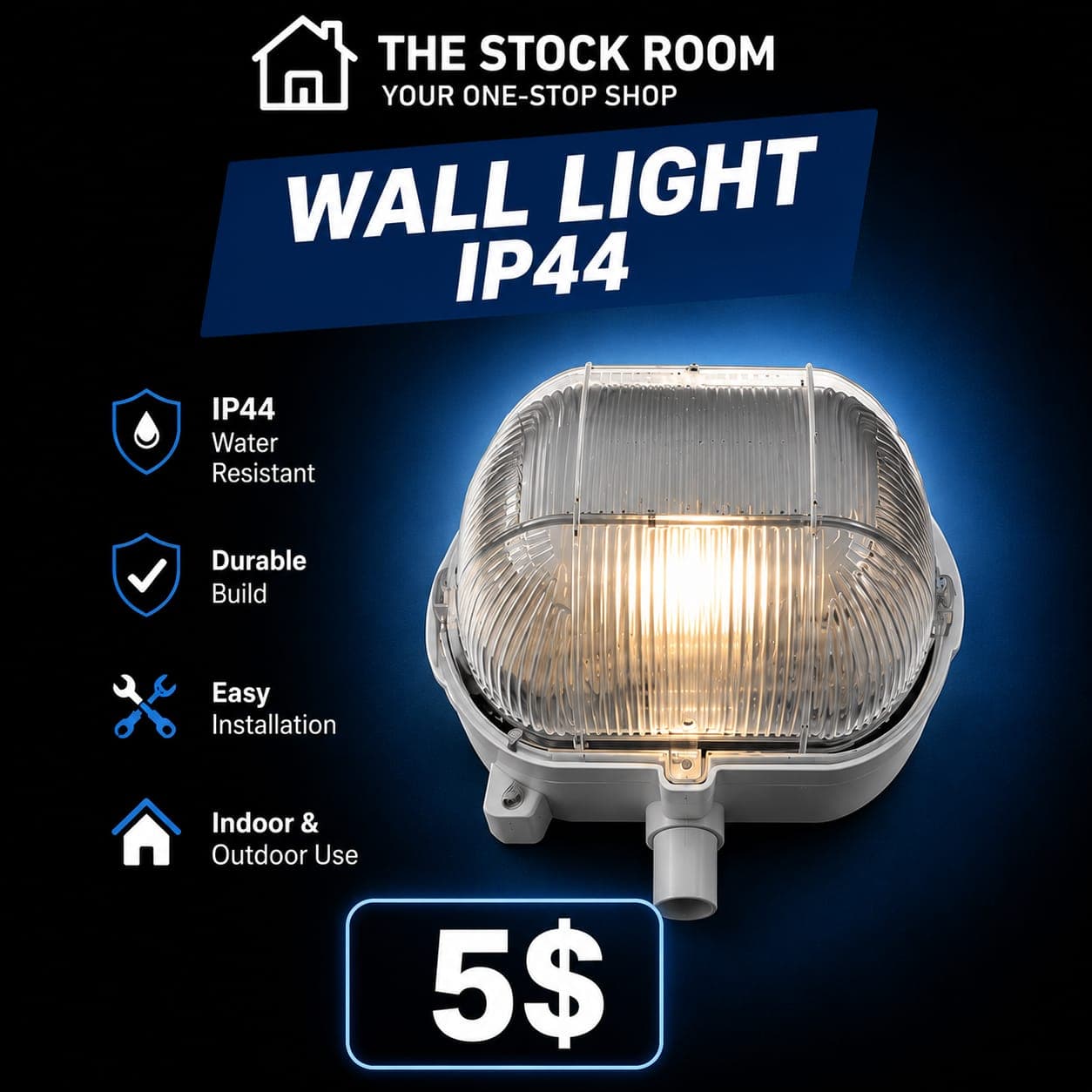 Js Corp Wall Light Globe