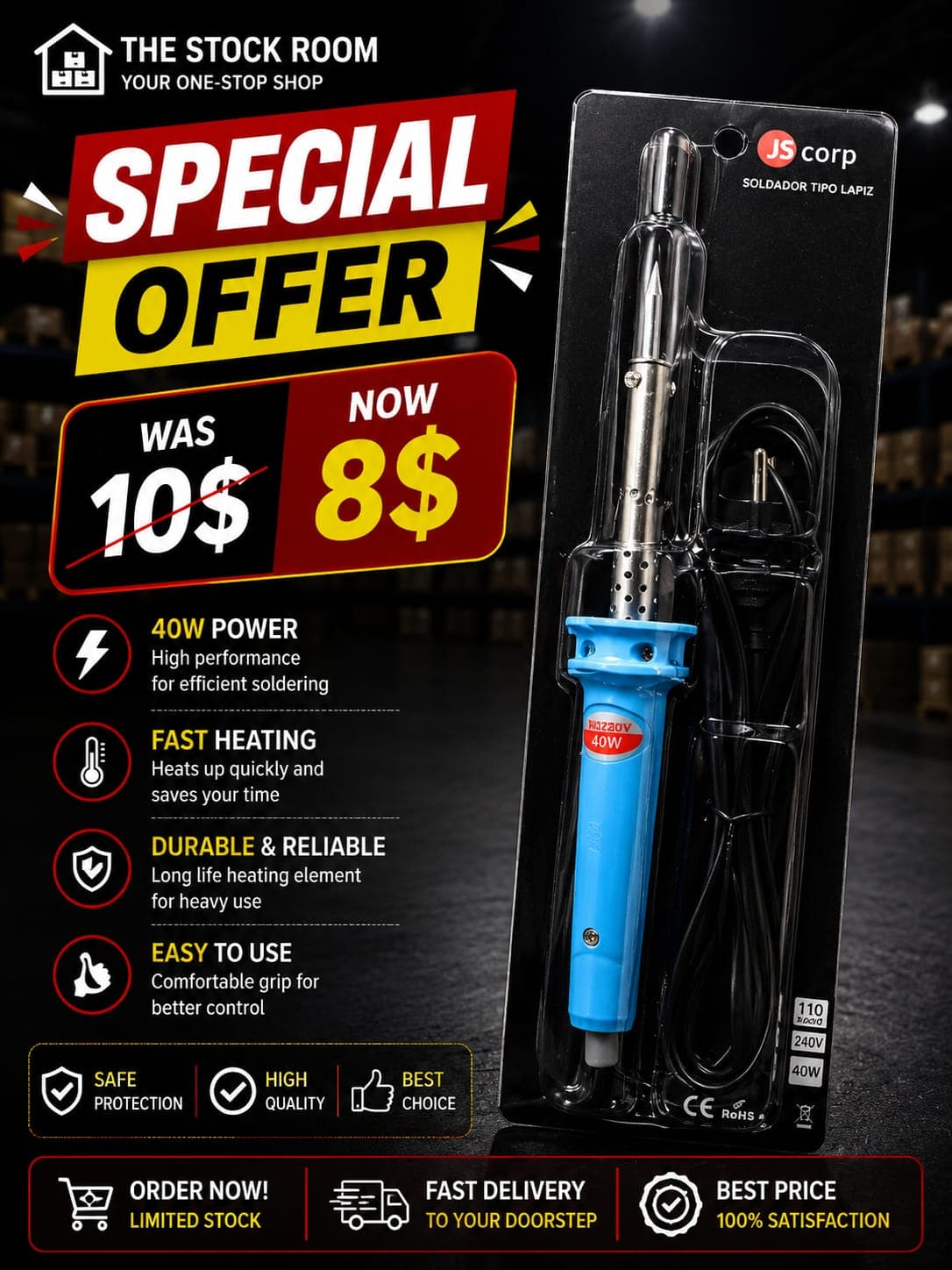 Js Corp 40w Soldering Iron