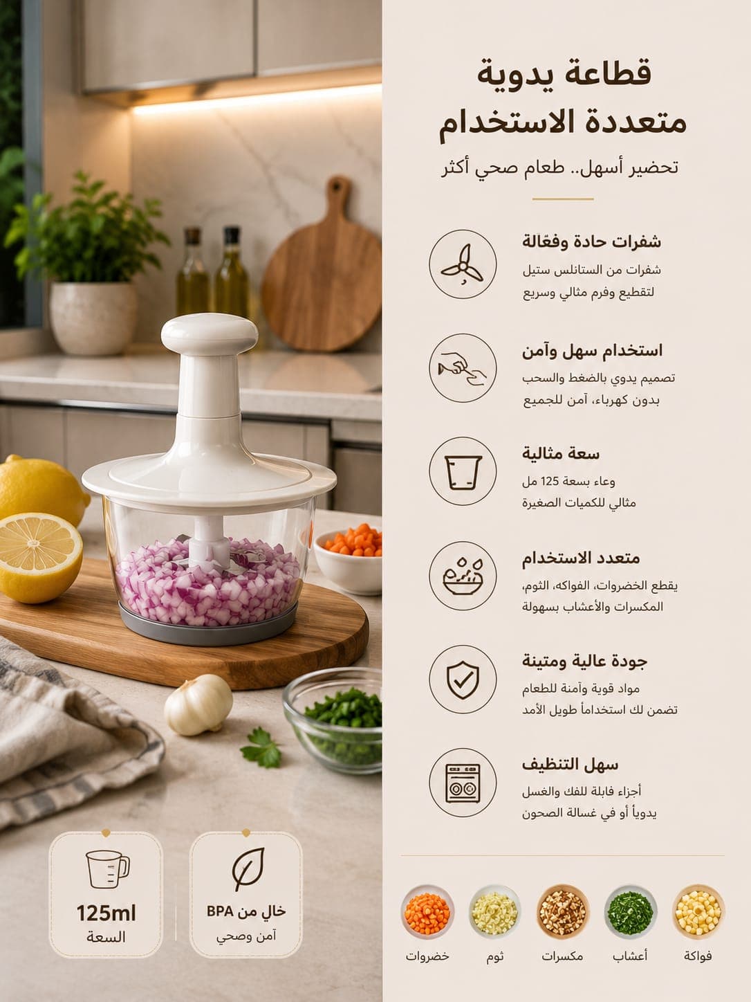 Manual Food Chopper