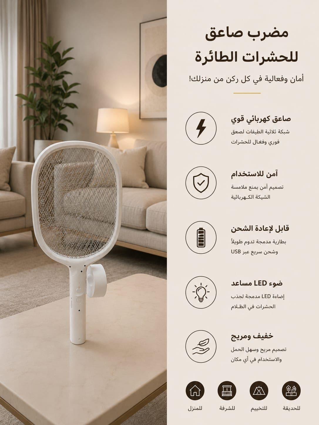 ๐ฆ Rechargeable Electric Mosquito Swatter ๐ฆ