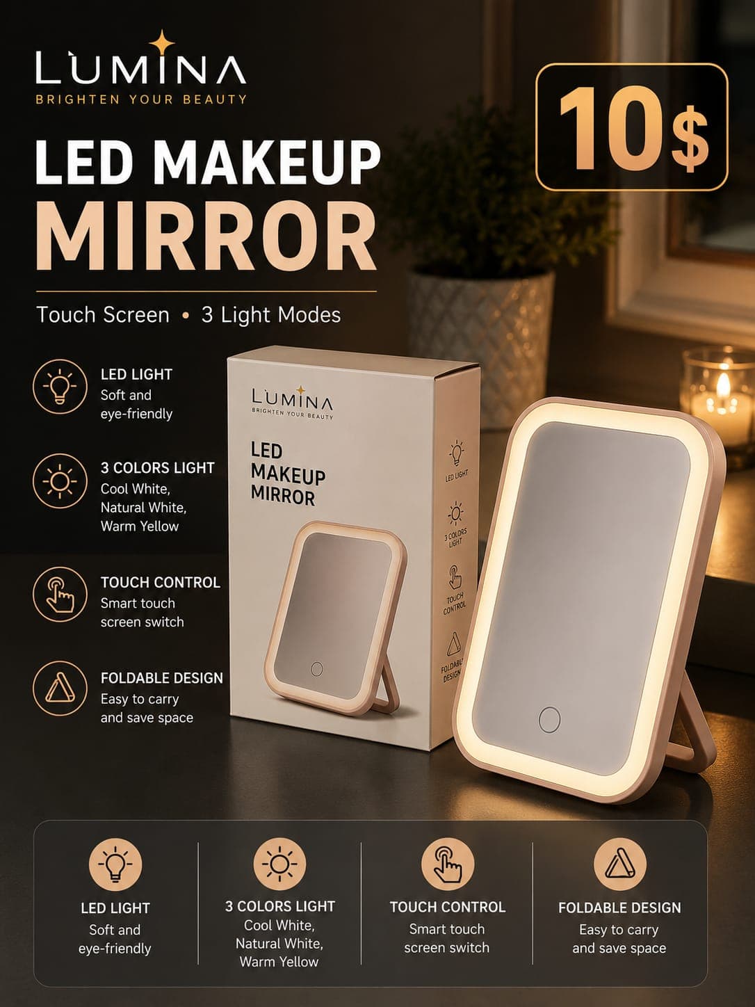 Led Make Up Mirror