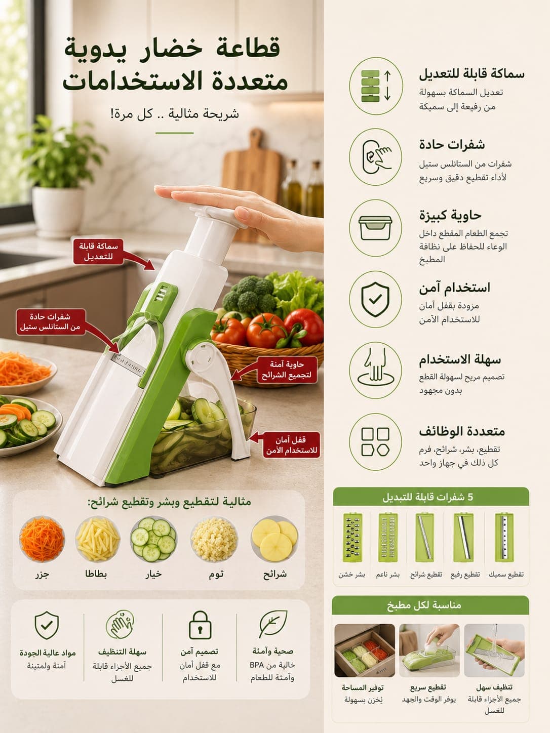 Multi-Function Vegetable Slicer & Chopper