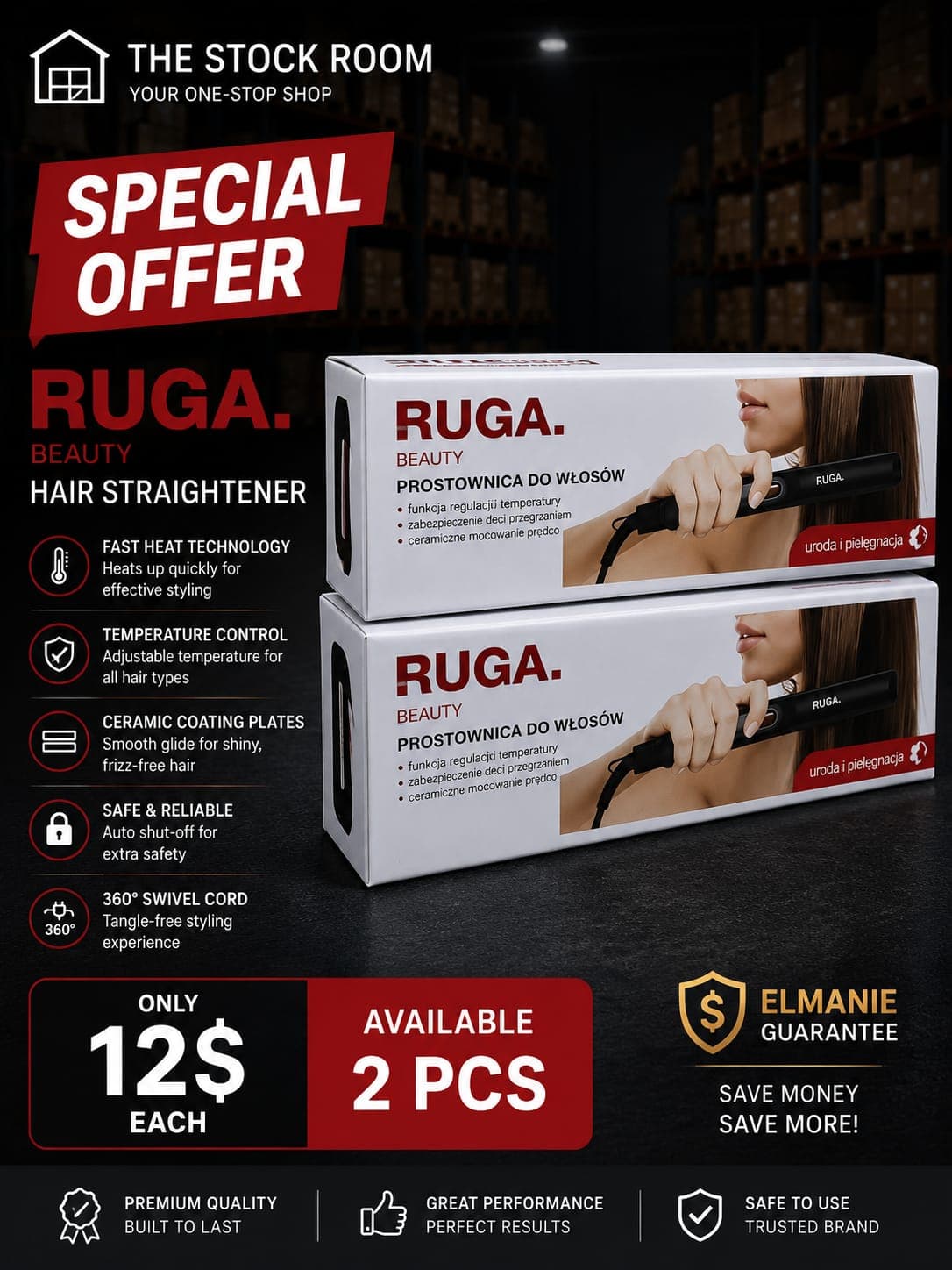 RUGA Hair Straightener
