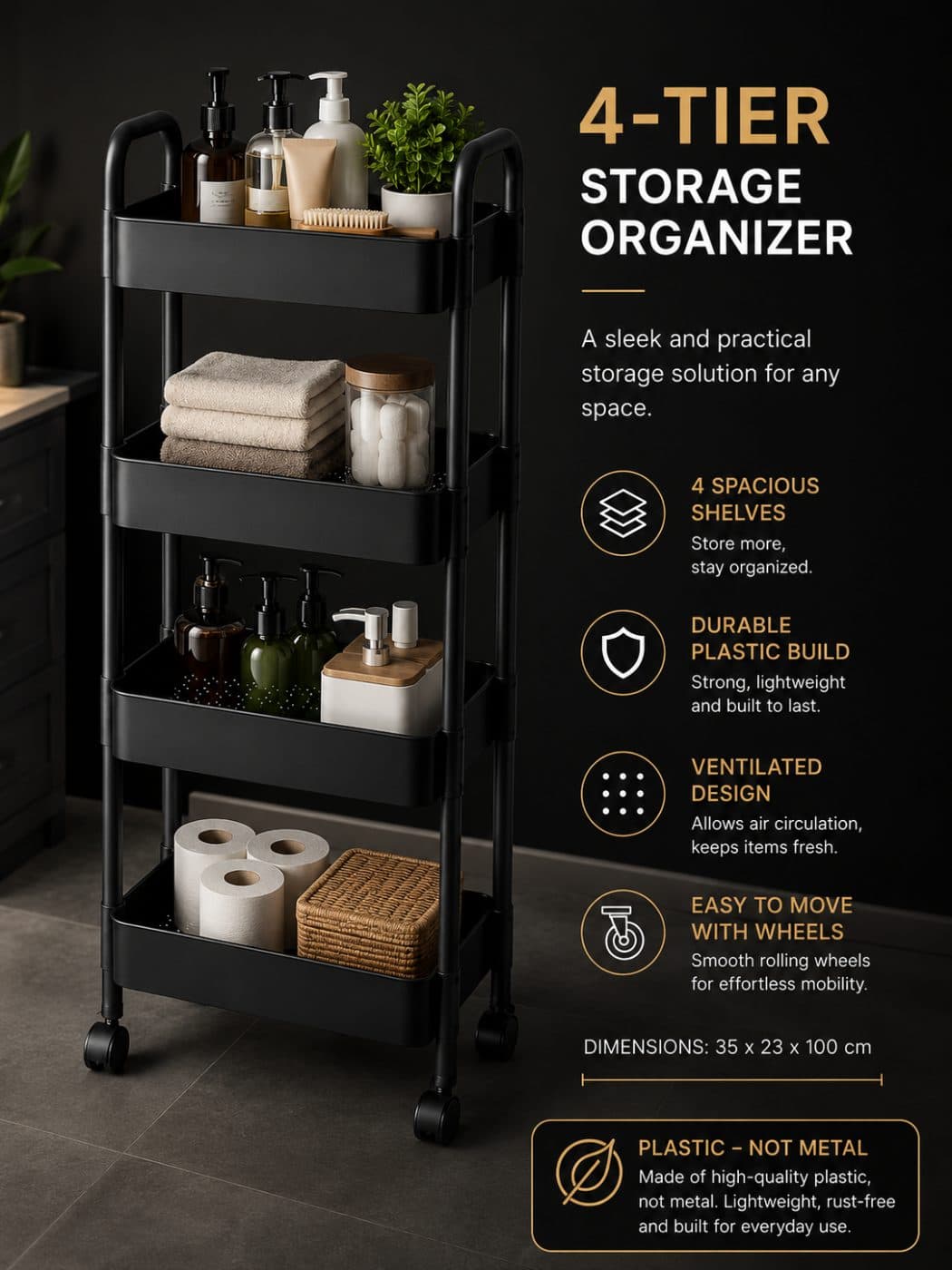 4-Tier Storage Organizer
