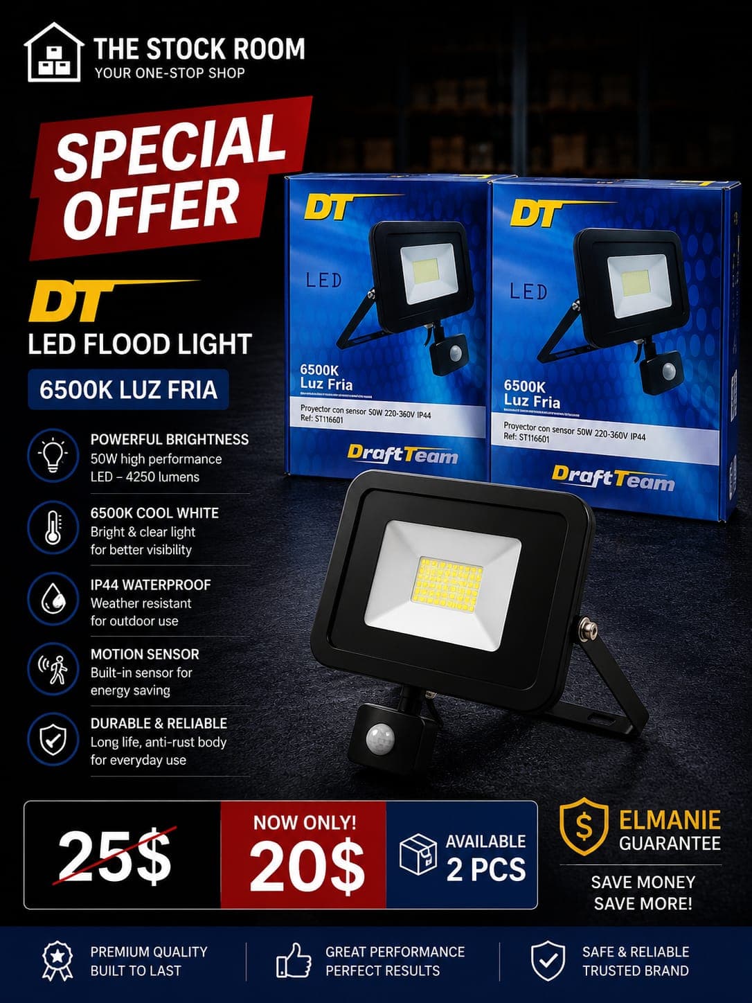 DT Led Flood Light 50watt
