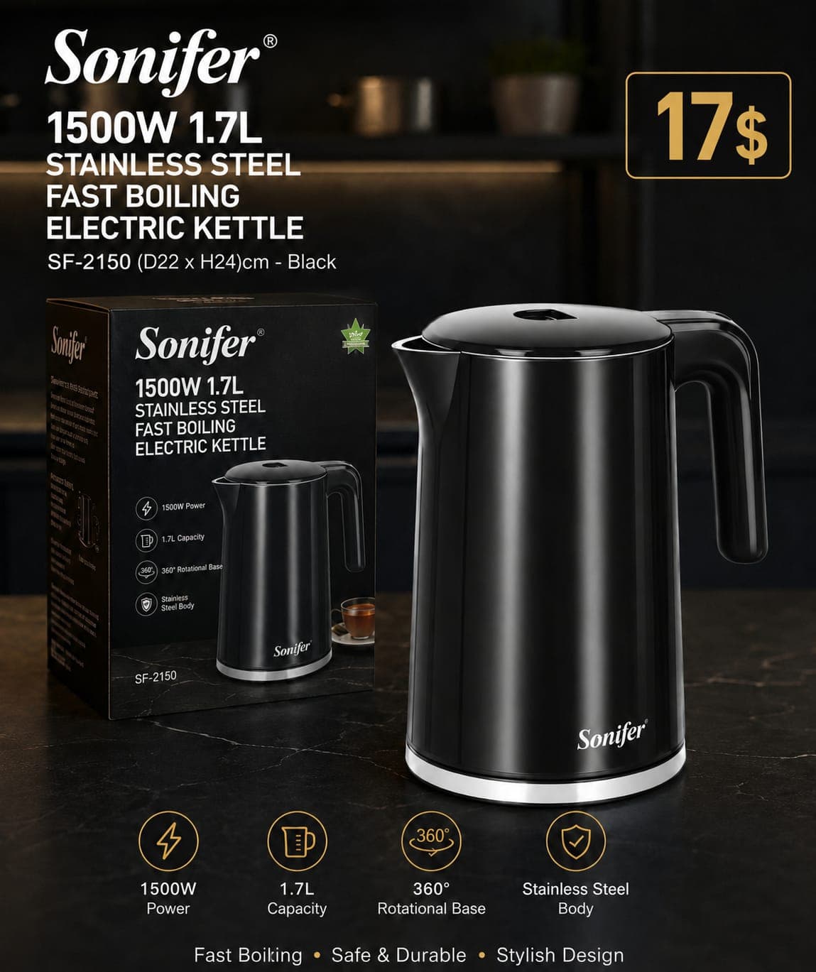 Electric Kettle 1.7L