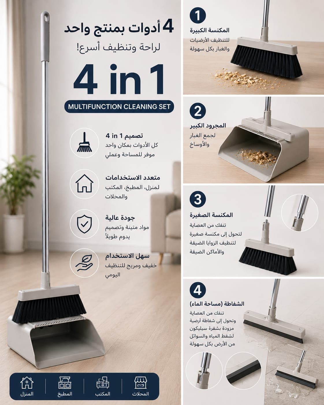 4-IN-1 Multifunction Cleaning Set