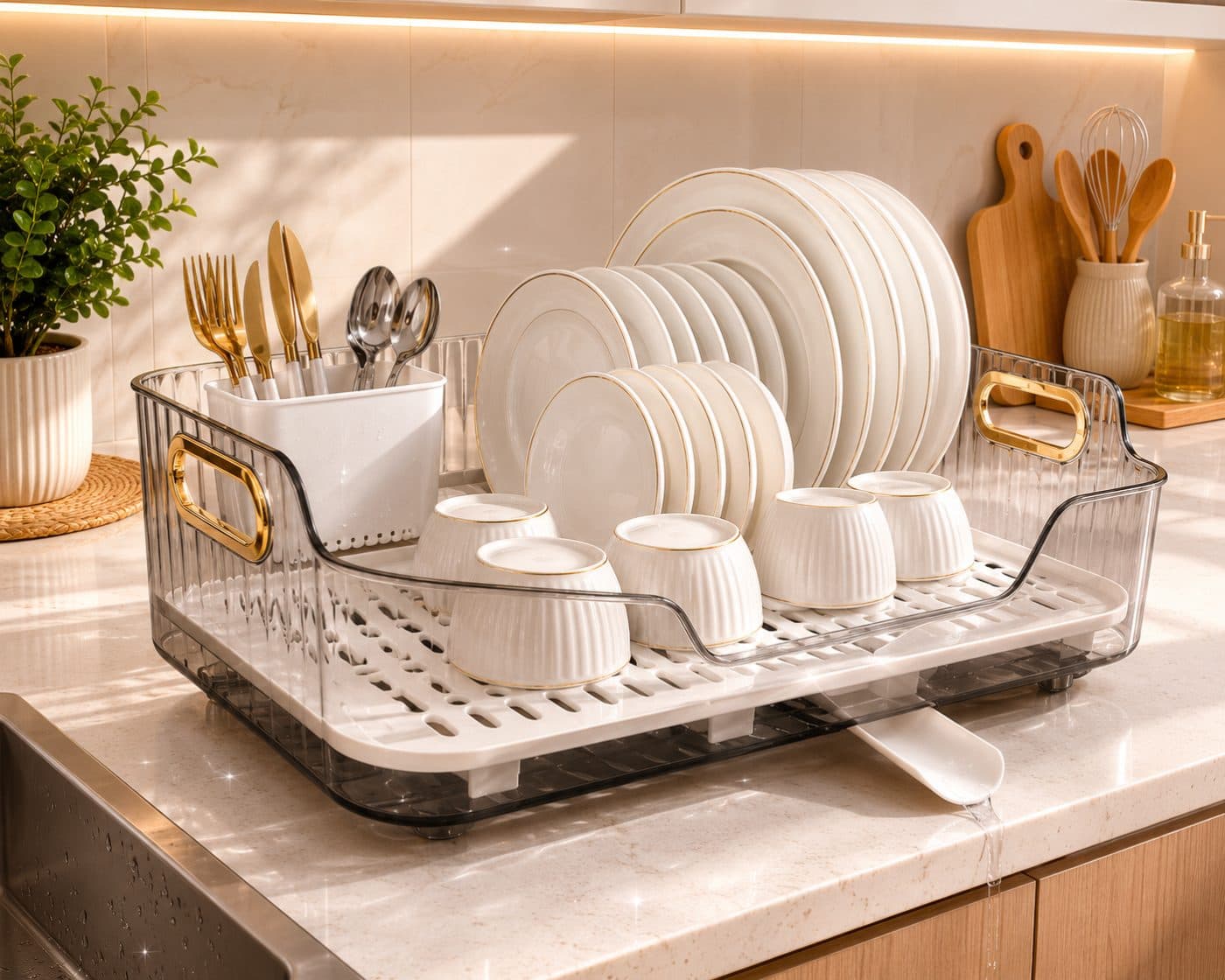 Multi-Function Dish Drying Rack
