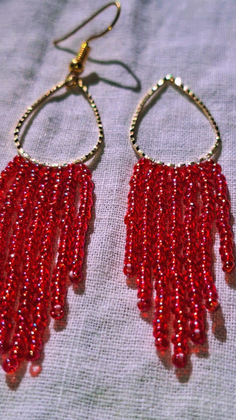 Glittery Red
