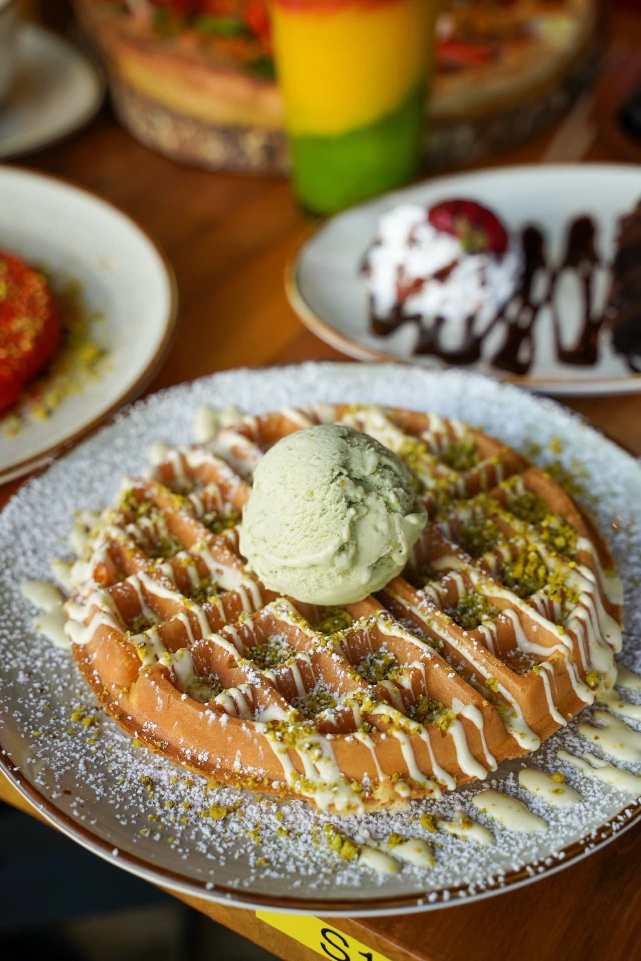 Pistachio Waffle