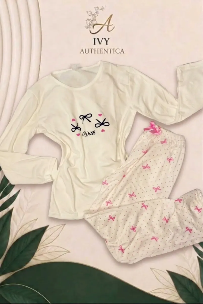 Ribbon & Bows Pajama Set