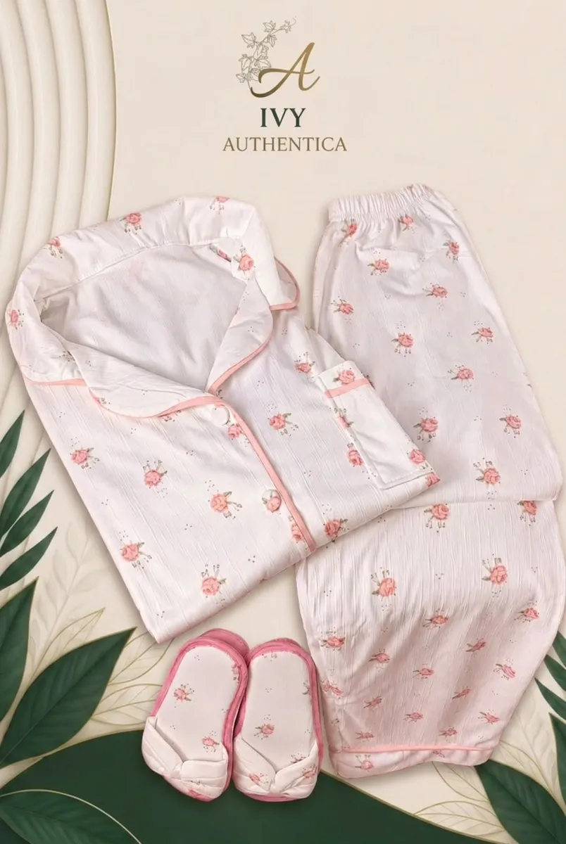 Rosé Blossom Pajama Set