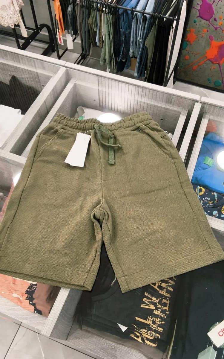 Pique cotton short