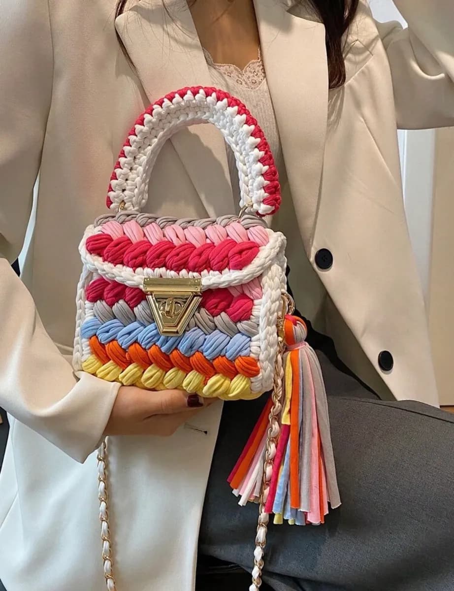 ColorPop crochet bag