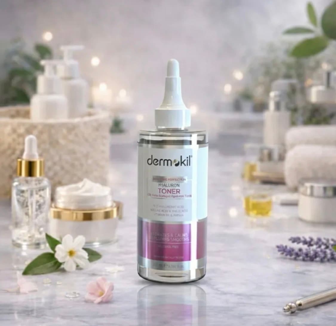 Skin Tone Equalizer Hyaluron Tonic (200ml) - Brightening, Hydrating & pH Balancing Facial Toner by Dermokil