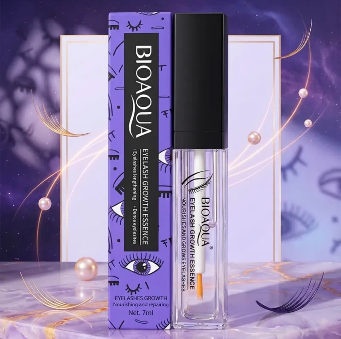 BIOAQUA Eyelash Growth Essence - Eyebrow, Hairline & Beard Nourishing Serum - 7ml