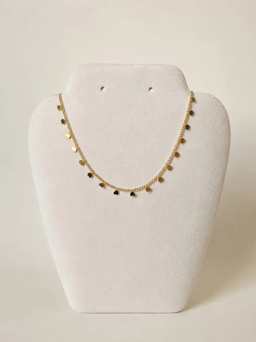 Upside down heart necklace