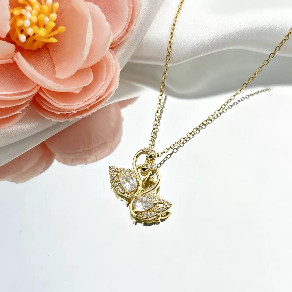 Double Goose Stainless Necklace