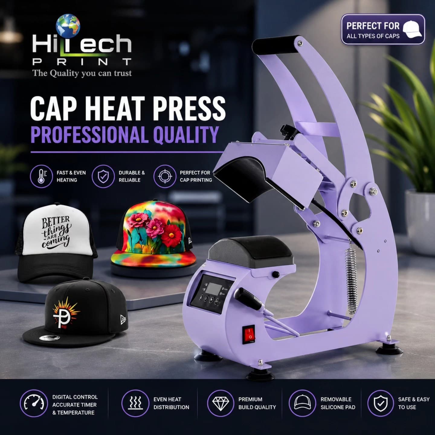caps heat press