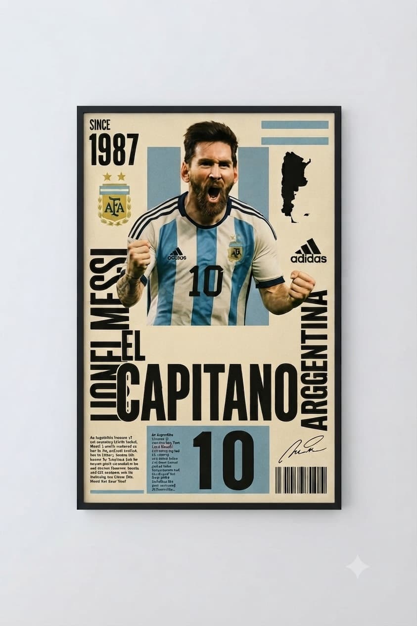 Lionel Messi 🇦🇷 wooden poster