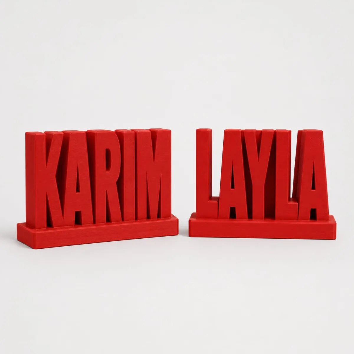 3D-printed name plaque